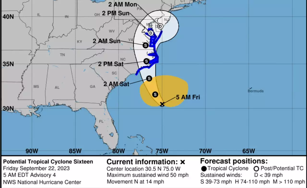 Potential tropical storm to strengthen today on path toward N.J.