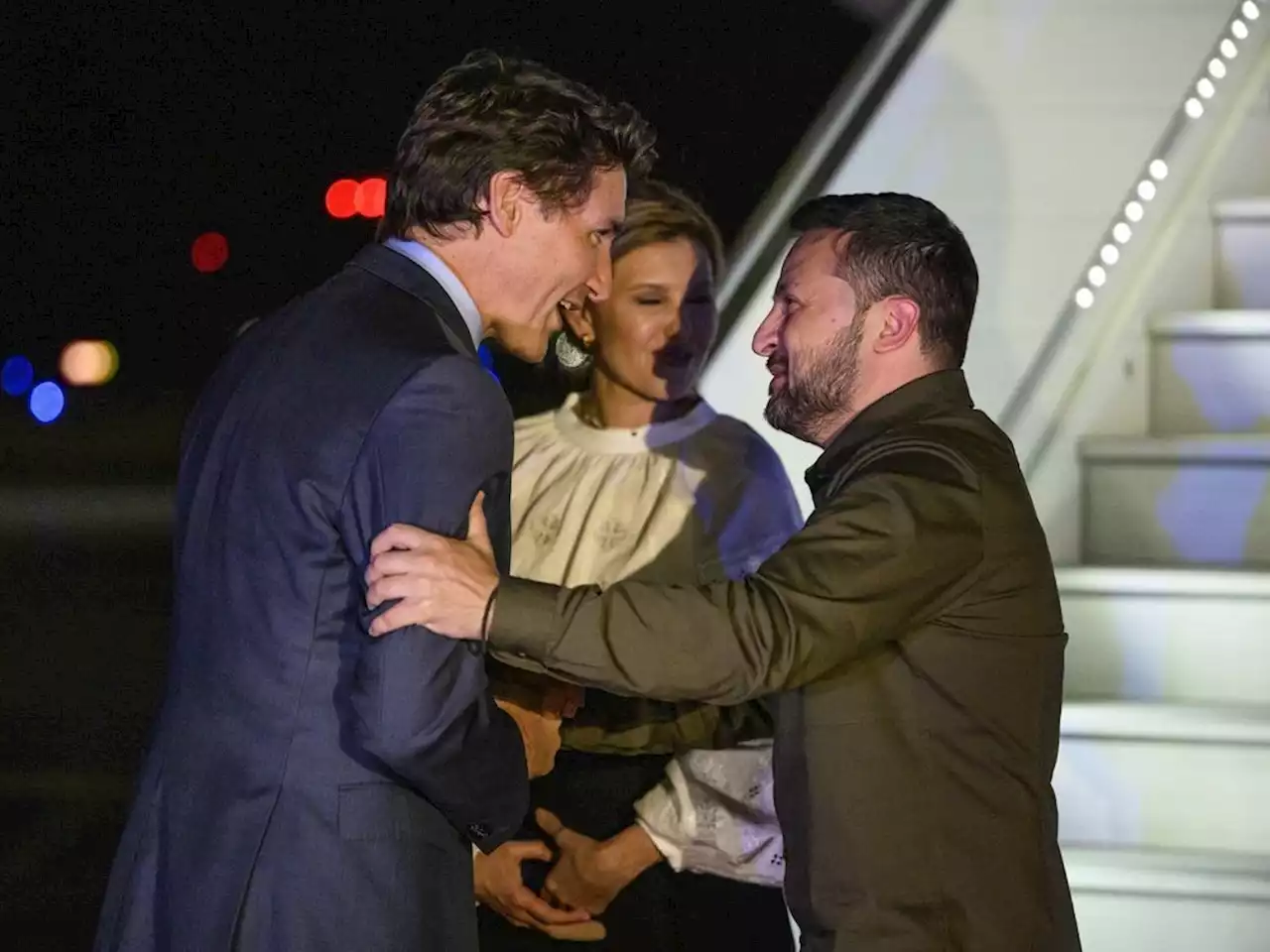 Ukrainian President Volodymyr Zelenskyy arrives in Ottawa, to visit Toronto