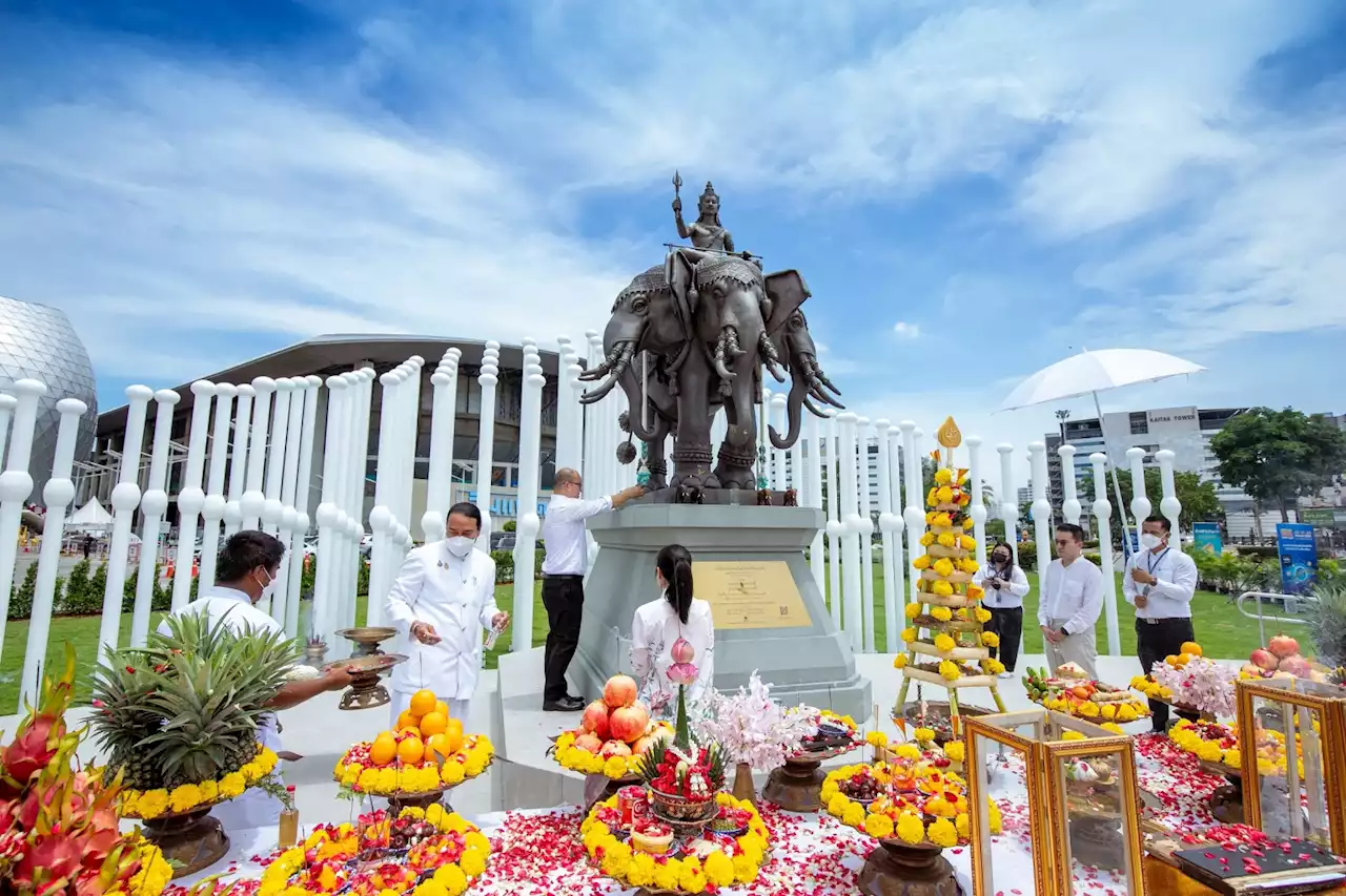 บางกอกแลนด์ ฉลองครบรอบ 50 ปี สร้างประติมากรรมพระอินทร์ทรงช้างเอราวัณ