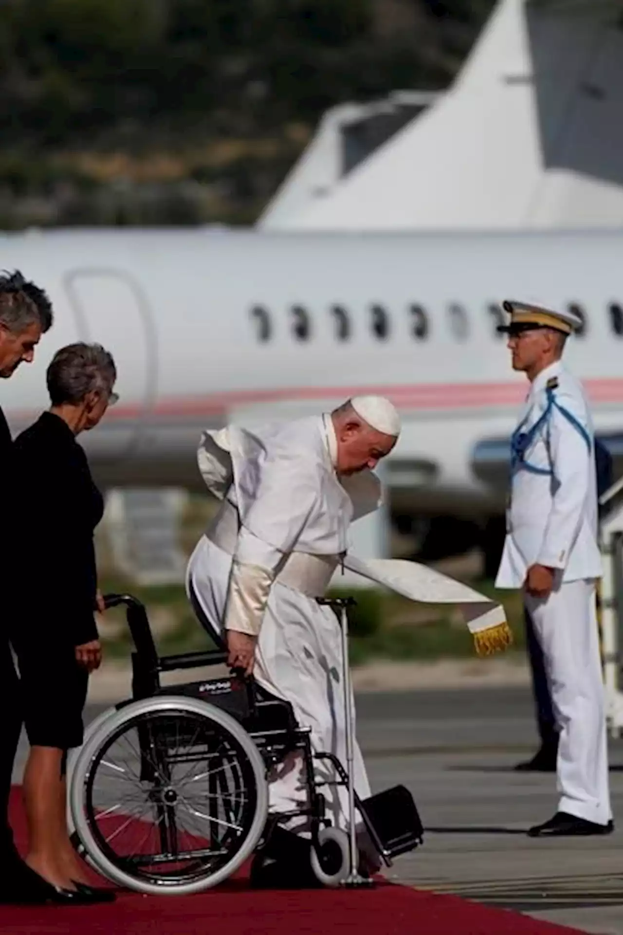 Pope decries indifference toward migrants, as he visits multicultural port of Marseille