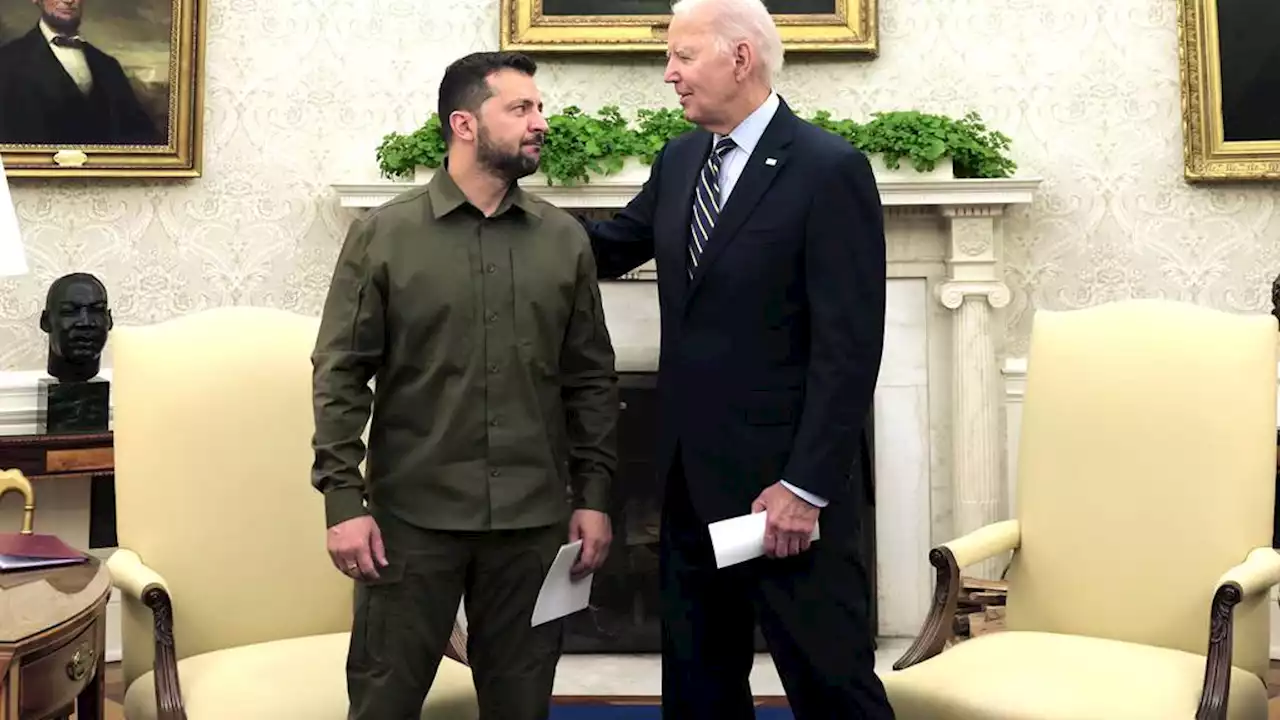 Biden reitera apoyo a una paz “justa” para Ucrania al recibir a Zelenski en en Washington