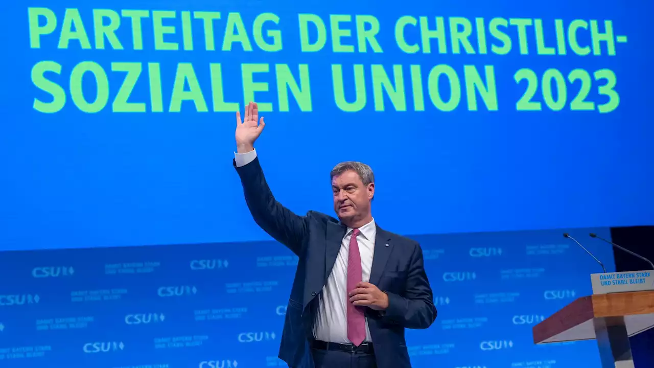 - CSU-Chef Söder mit Rekordergebnis im Amt bestätigt