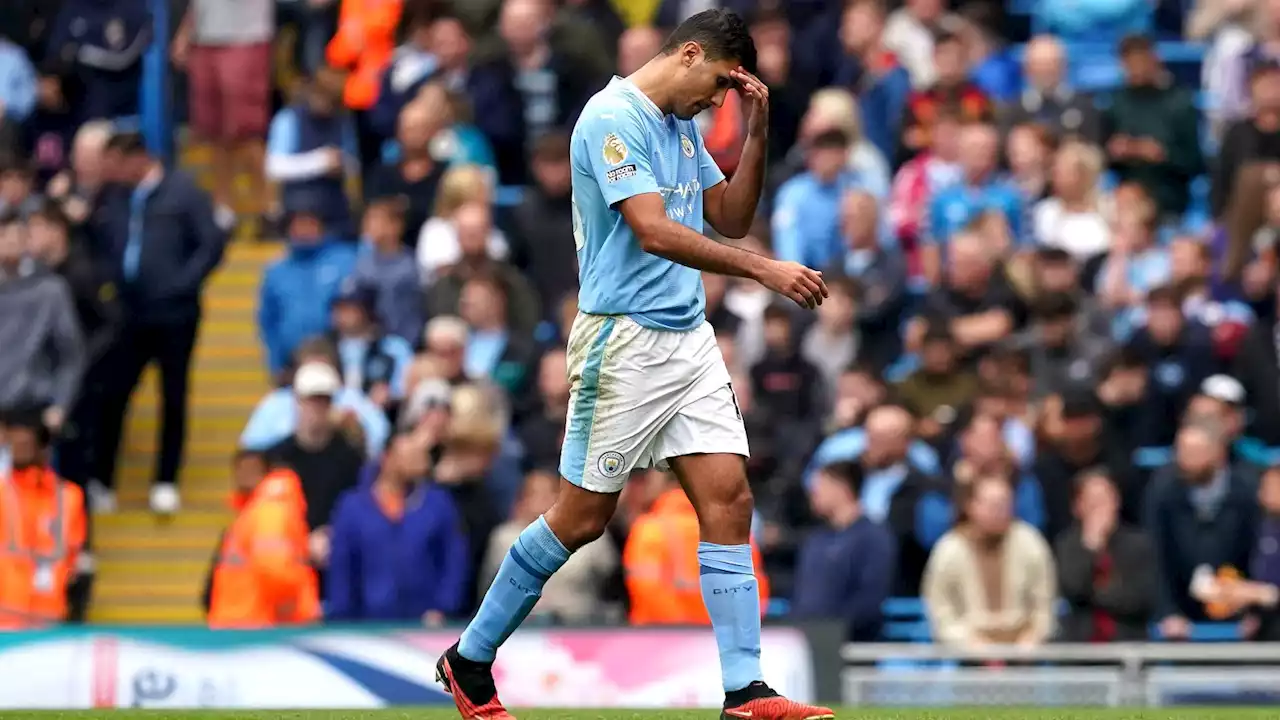 Man City 2-0 Nottm Forest: Rodri red card overshadows win for Guardiola's men