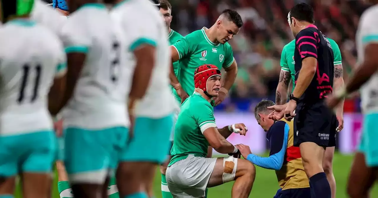 Ireland star 'suffers dislocated finger' in opening minute v South Africa