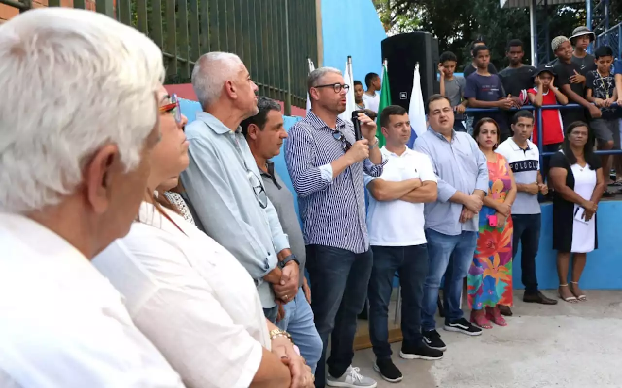 Rodrigo Drable entrega à população reforma de quadra no Getúlio Vargas | Barra Mansa