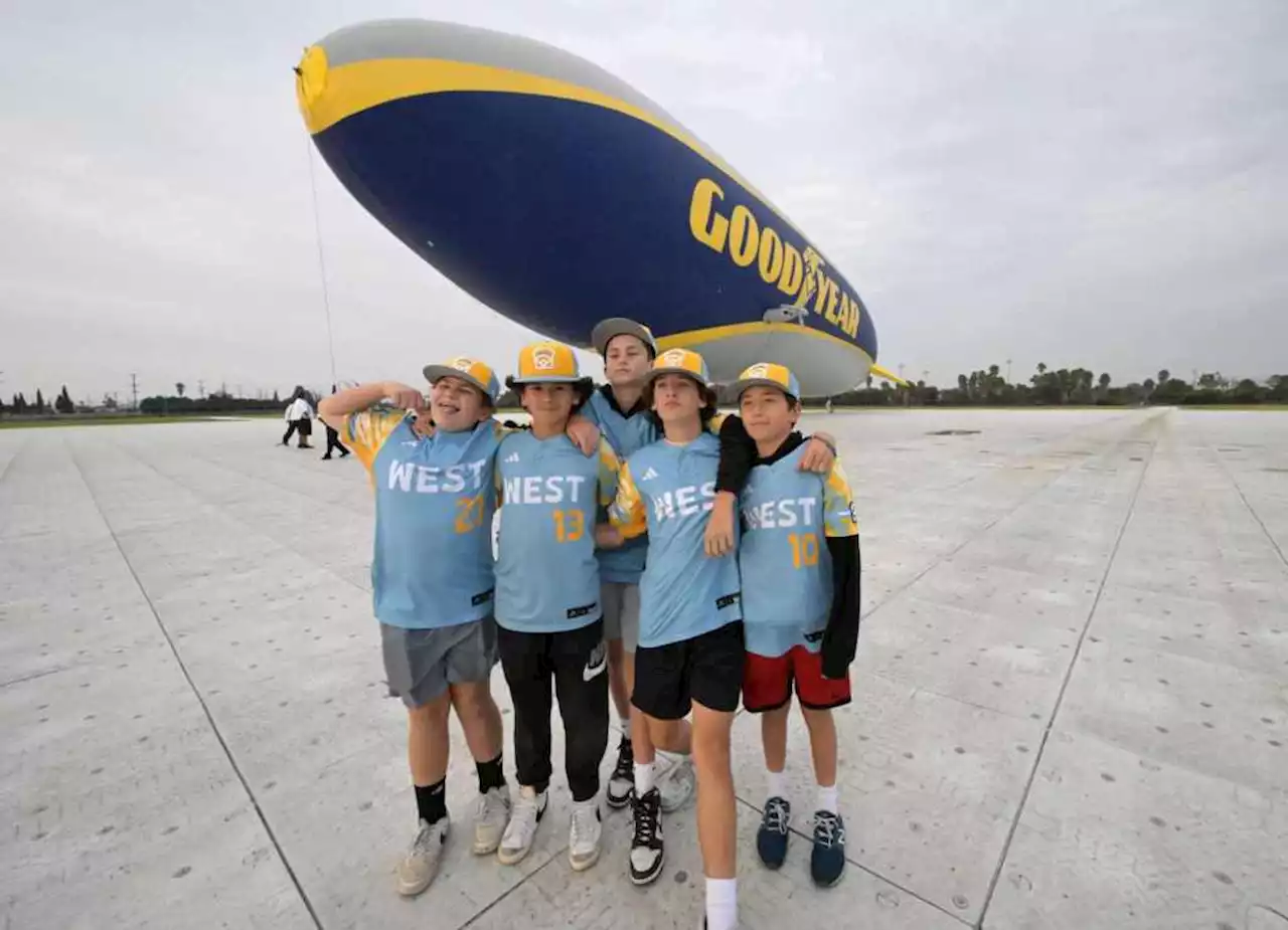 El Segundo’s Little League champs still soaring – but this time, it’s aboard Goodyear blimp