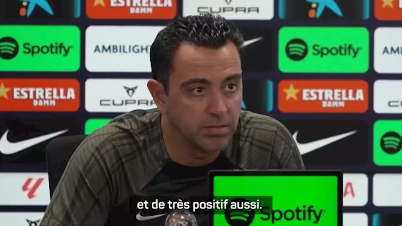 Xavi satisfait des débuts de Joao Félix avec le Barça