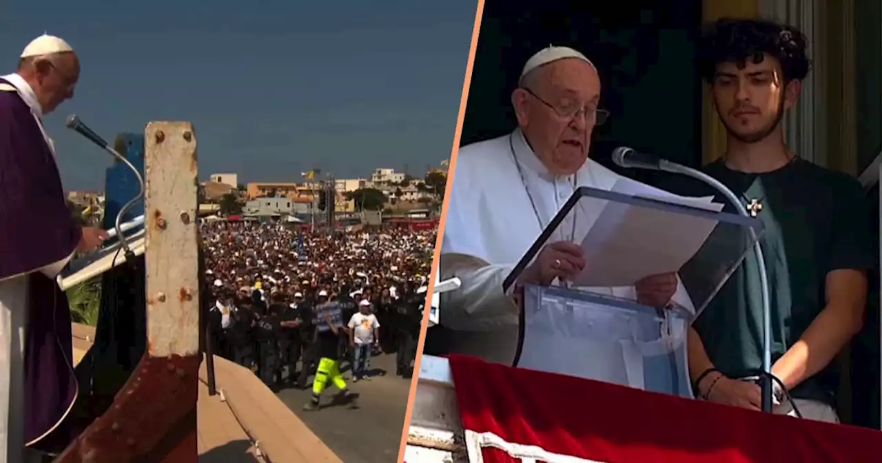 Visite du pape François à Marseille : quand sa défense des migrants agace l’extrême droite