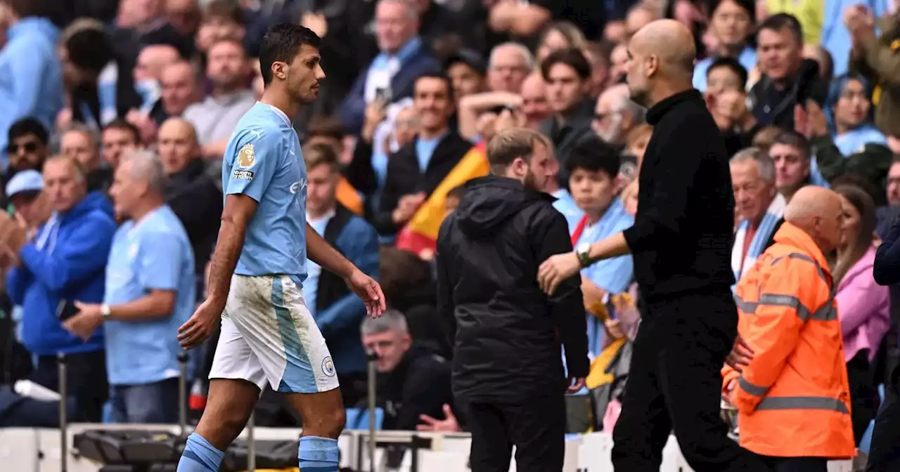 Guardiola criticises Anthony Taylor and Rodri after City red card vs Forest