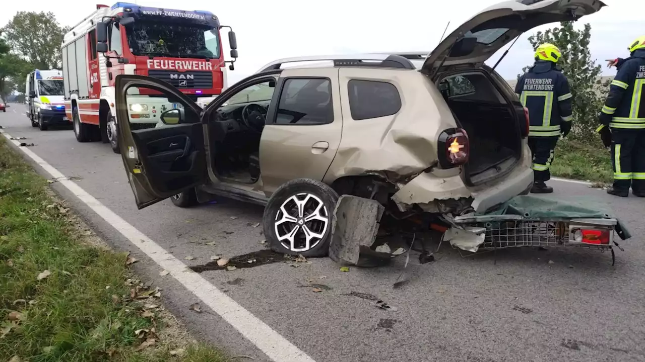 Ein Verletzter bei Verkehrsunfall zwischen Zwentendorf und Bärndorf