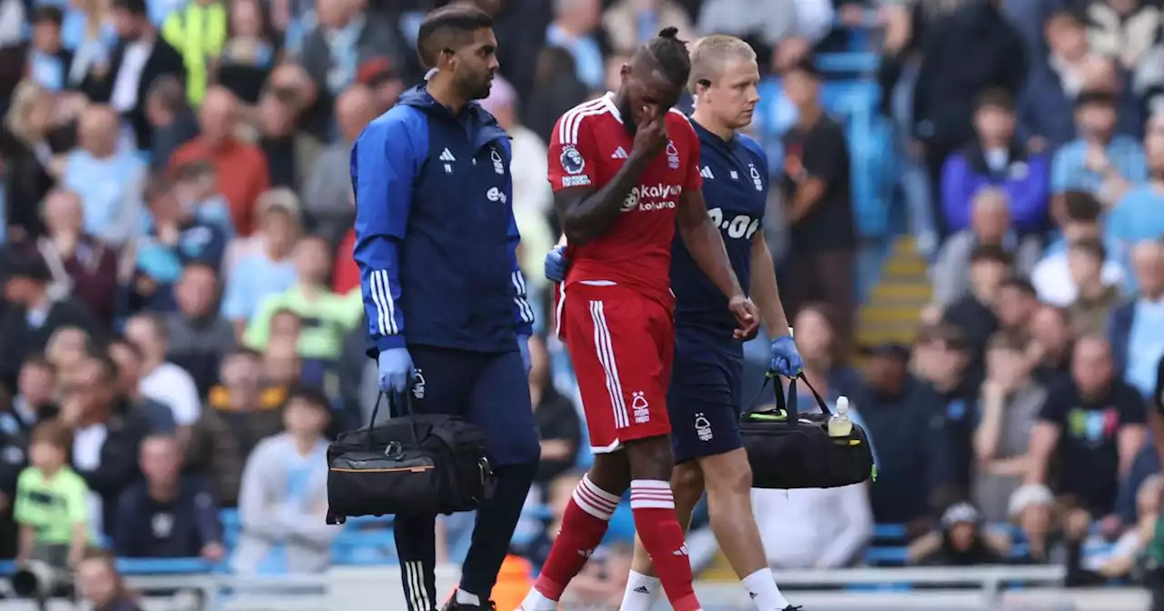 Nottingham Forest suffer Tavares injury blow during Man City clash