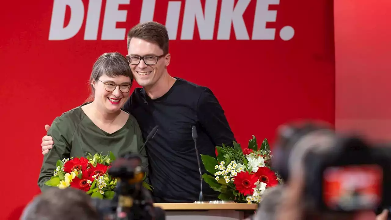 Thüringer Linke-Parteitag bestätigt Doppelspitze im Amt