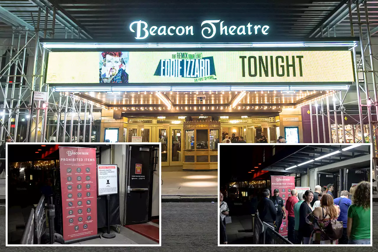 Banned at the Beacon: Prohibited items at famed theater include drones, cowbells and ‘clothing’