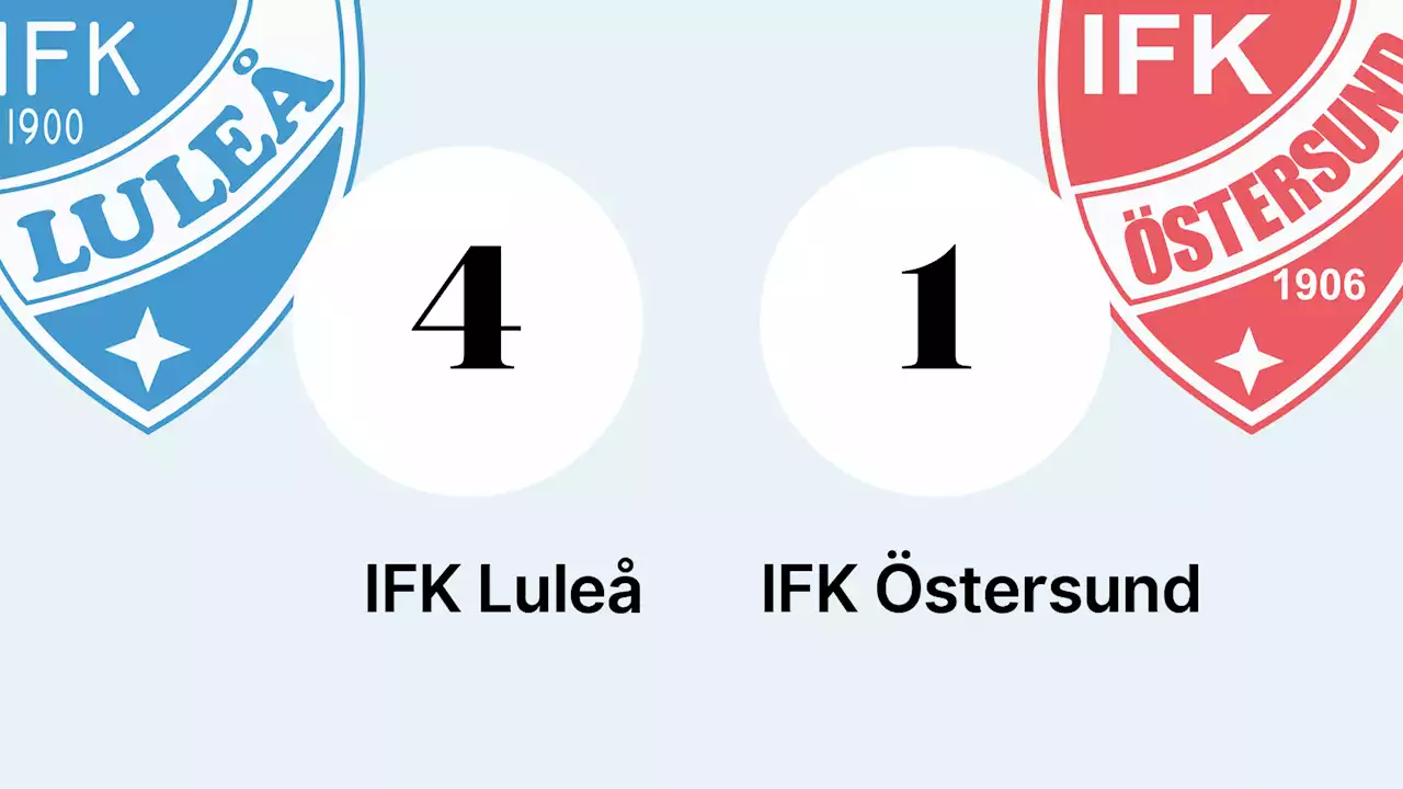 Peter Tegnhed målskytt när IFK Östersund föll