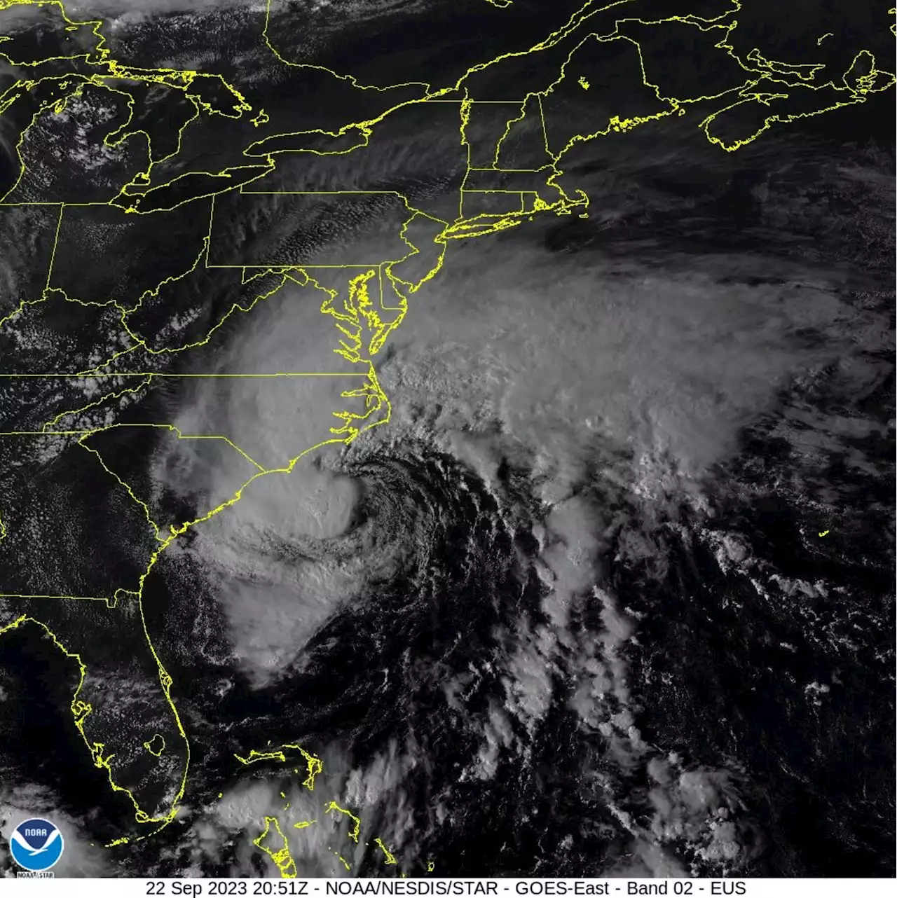 Tropical Storm Ophelia lashes Mid-Atlantic with fierce winds, heavy rains