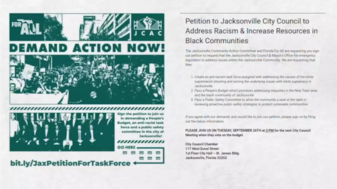 Local groups create petition for city council to address racism, increase resources in Black communities