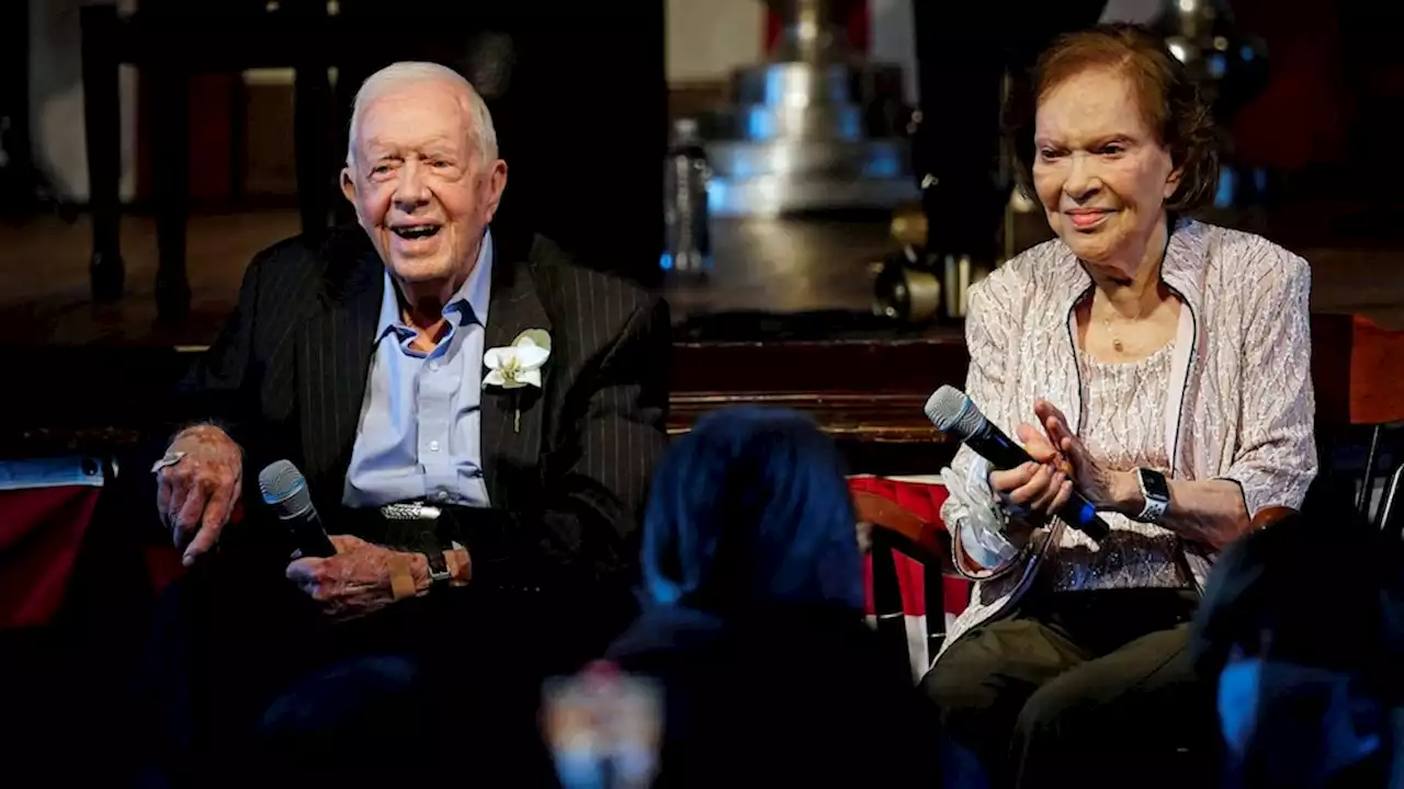 Jimmy Carter makes rare public appearance in Ga., 7 months after starting hospice