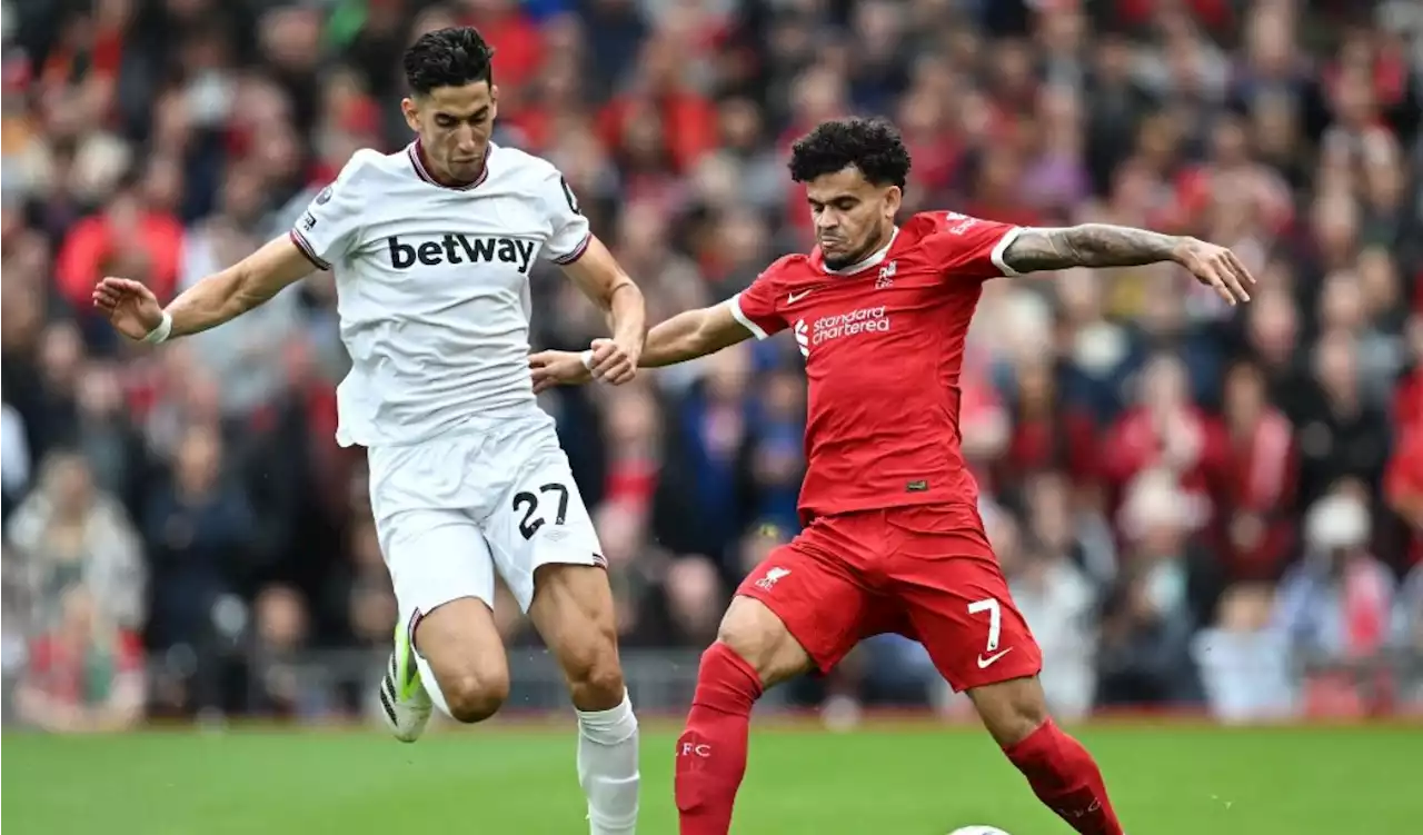 Liverpool venció a West Ham en un 'flojo' partido de Luis Díaz; así lo calificaron