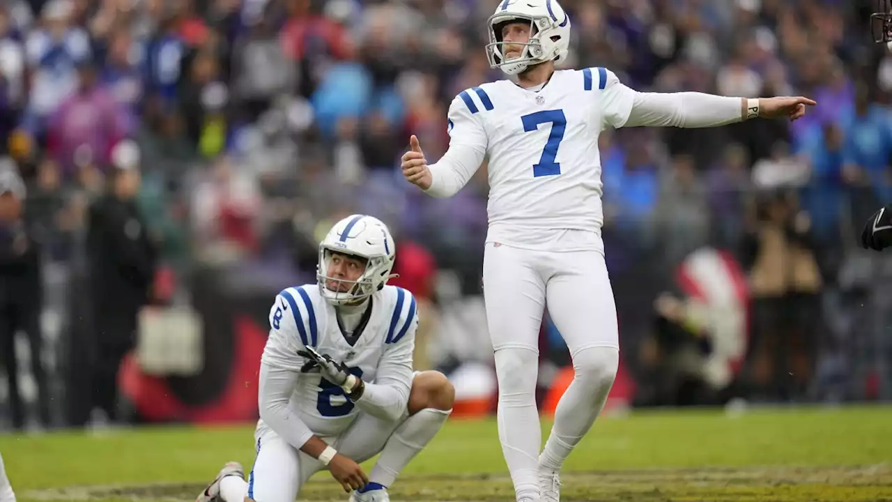 Matt Gay kicks 4 FGs over 50 yards, including OT winner, as Colts beat Ravens 22-19