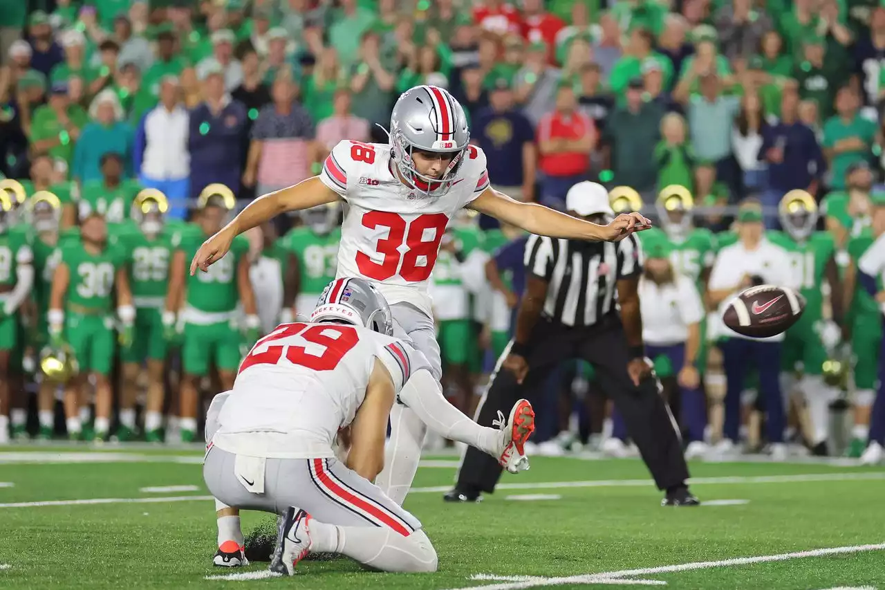 Ohio State defense winning, offensive wheels spinning, in 3-0 lead at Notre Dame: Halftime scribbles