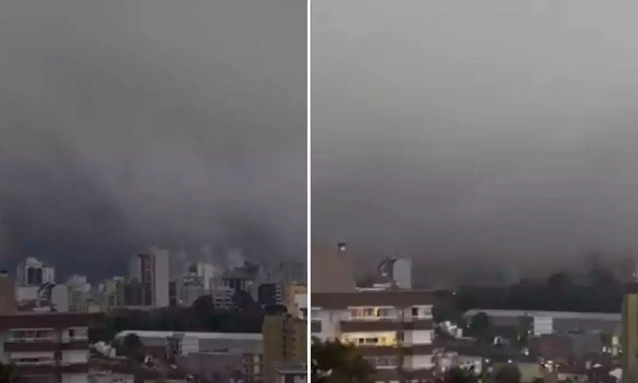 Video: nube gigante cubrió por completo y oscureció el cielo de Caxias do Sul, Brasil