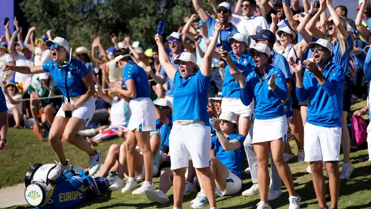 Europe ties U.S. to earn 3rd straight Solheim Cup