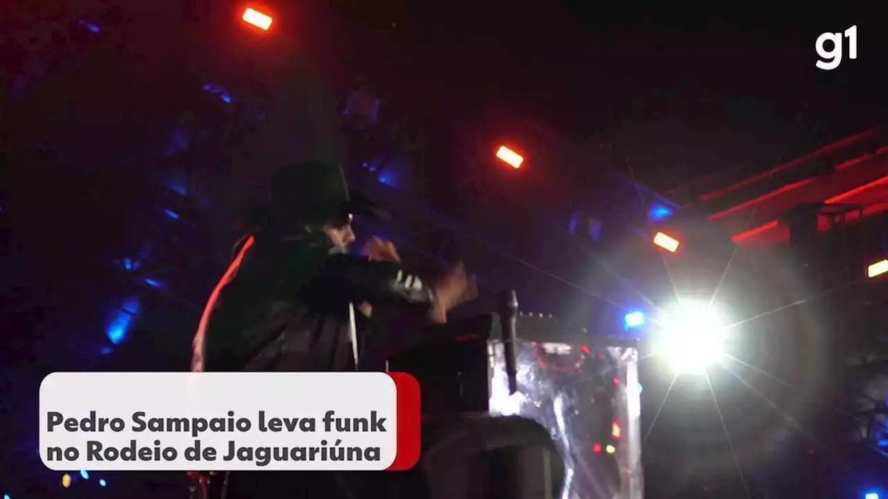 De chapéu, Pedro Sampaio leva funk ao Rodeio de Jaguariúna e desfila hits de 'Vai, Novinha' a 'Anna Júlia'