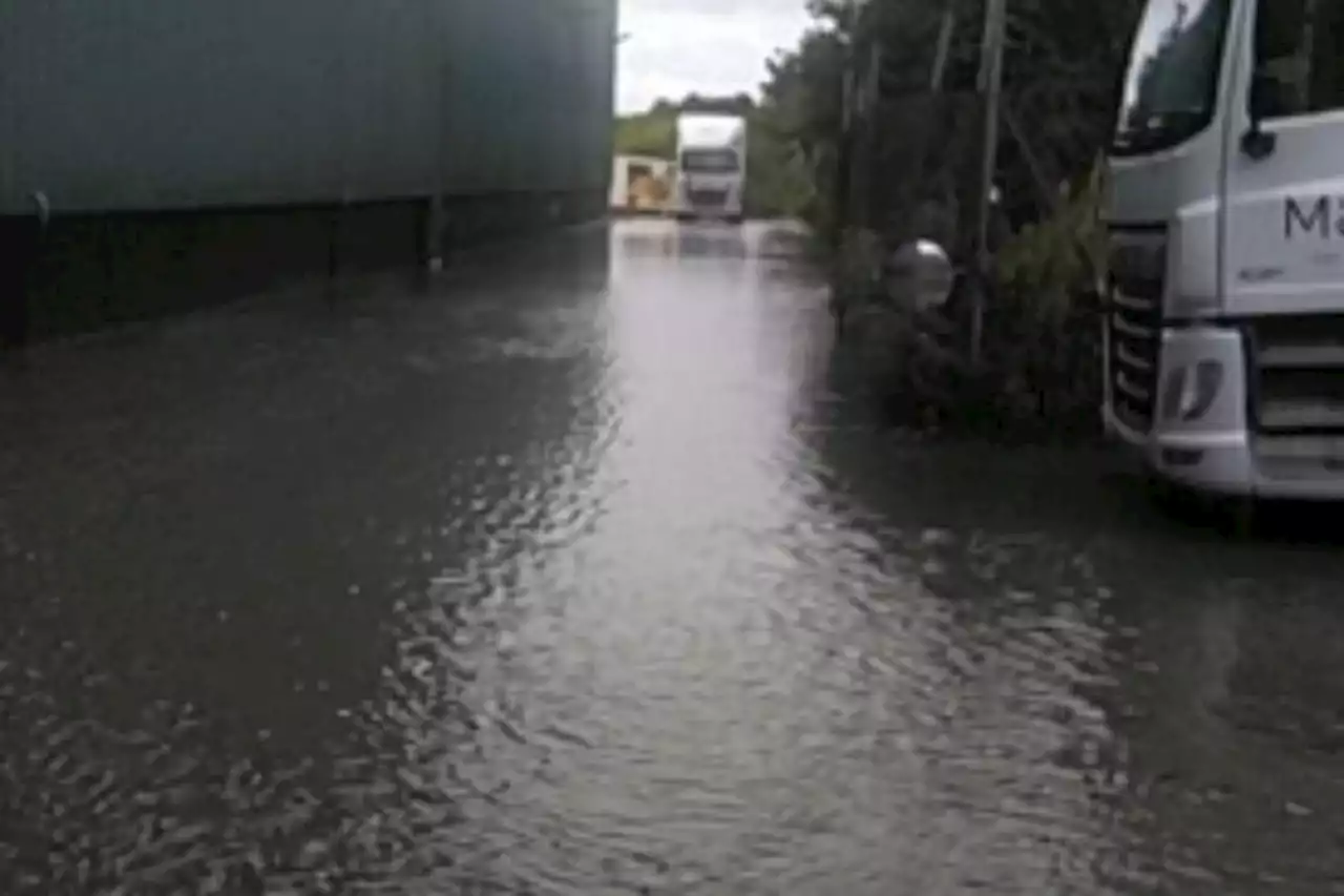 Industrial estate flooded after 15-inch water main bursts