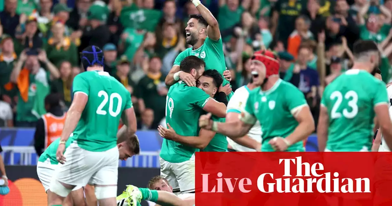 South Africa 8-13 Ireland: Rugby World Cup 2023