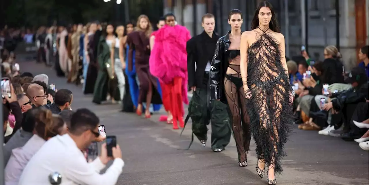 The Attico Shut Down a Milan Street for Its First Runway Show