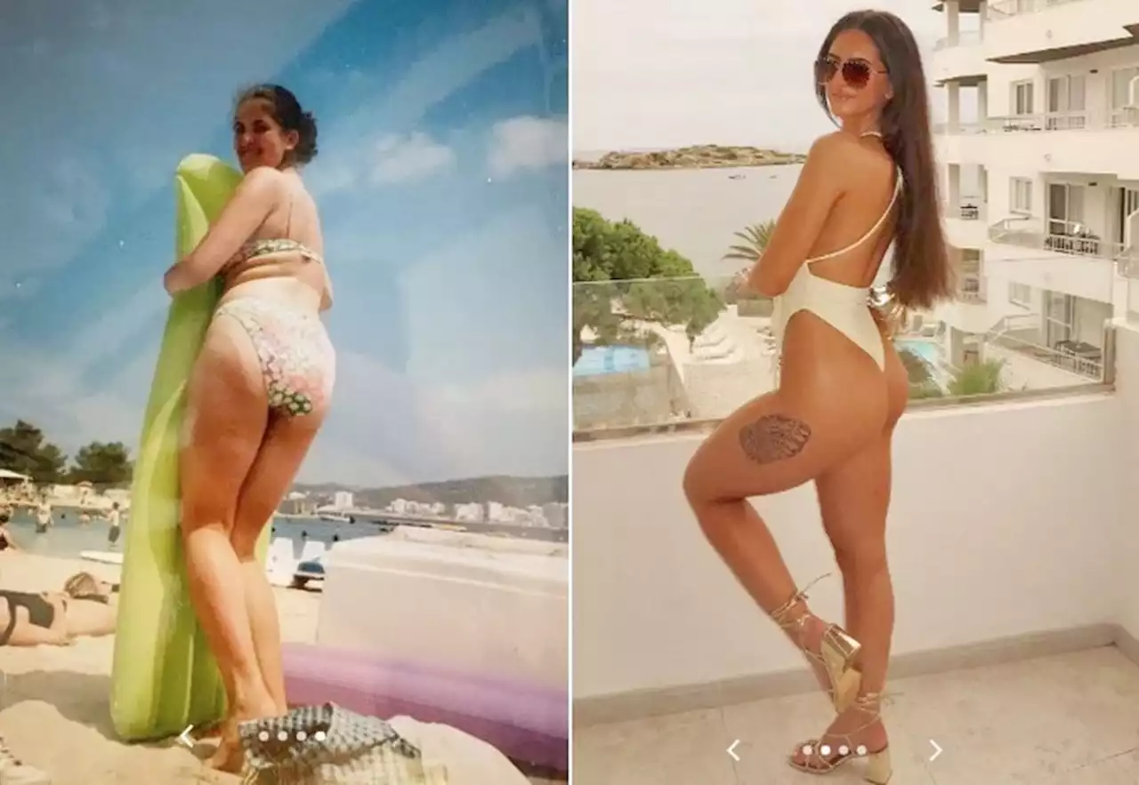 Mulher viraliza com viagens dela e da filha a Ibiza com 30 anos de intervalo