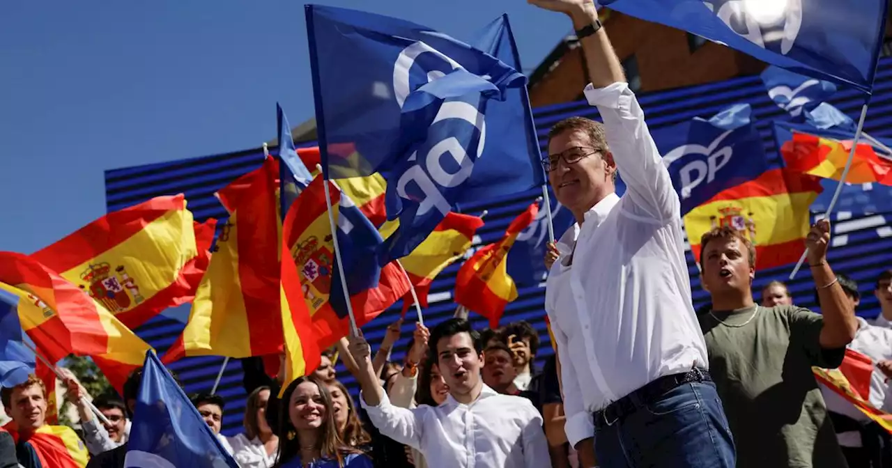 Espagne : des dizaines de milliers de manifestants à Madrid pour soutenir le chef de la droite