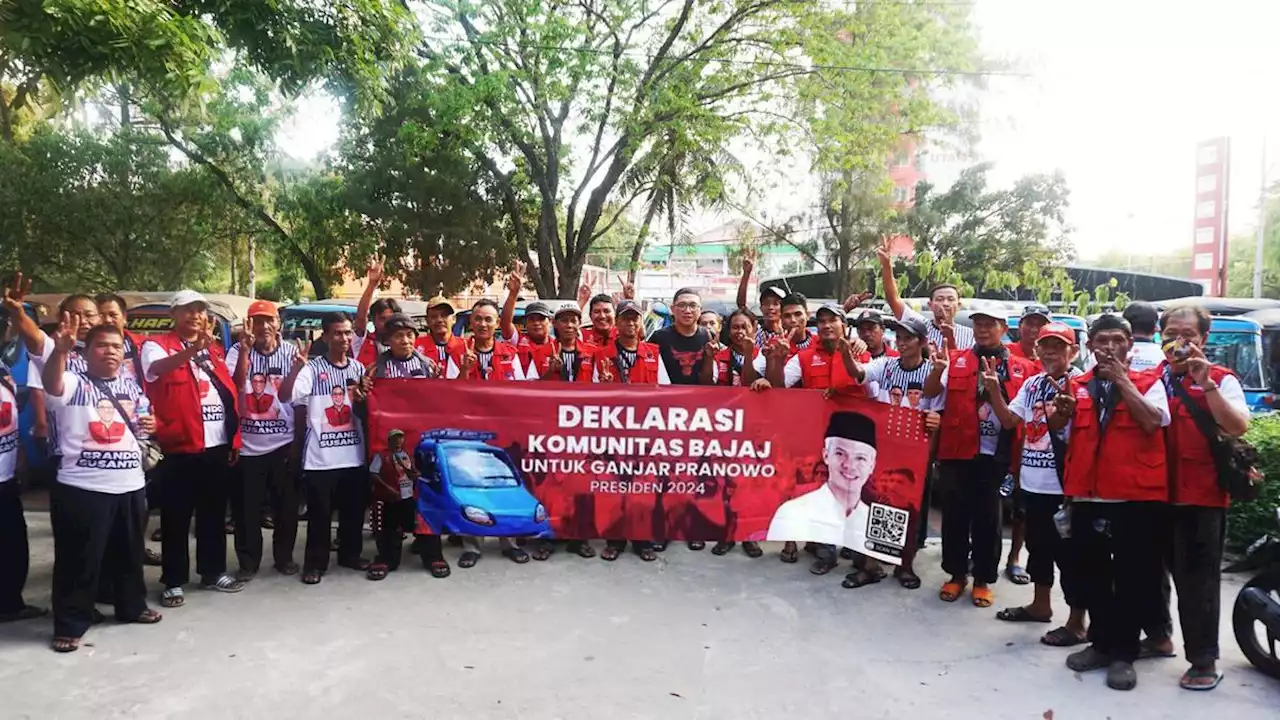 Politikus Muda PDIP dan Komunitas Bajaj DKI Deklarasi Menangkan Ganjar di Pilpres 2024