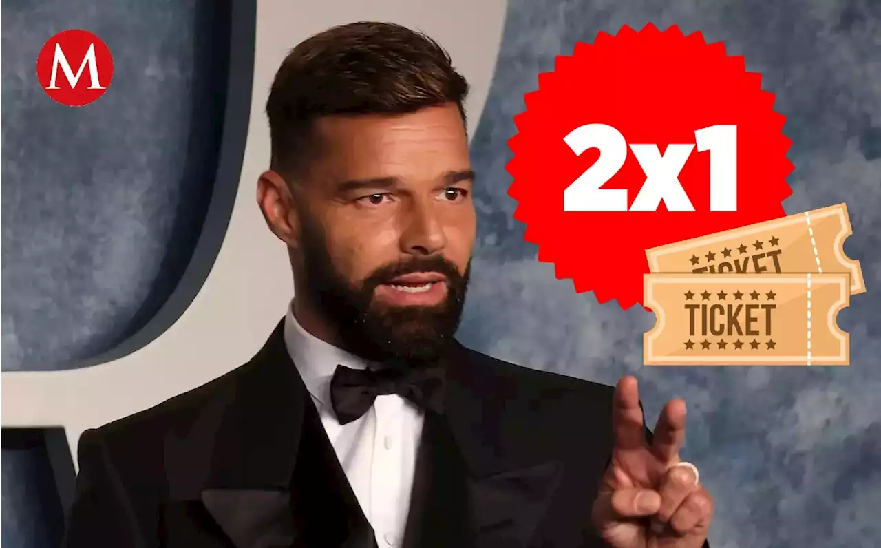 Ricky Martin pone boletos al 2x1 en León, Guanajuato