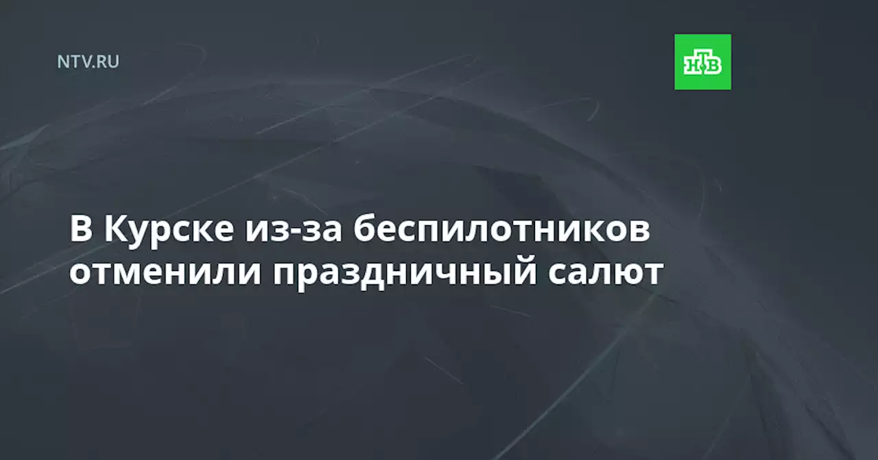 В Курске из-за беспилотников отменили праздничный салют