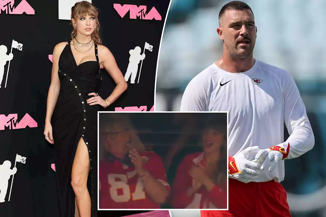 Taylor Swift watches Chiefs game from Travis Kelce’s box as dating buzz intensifies