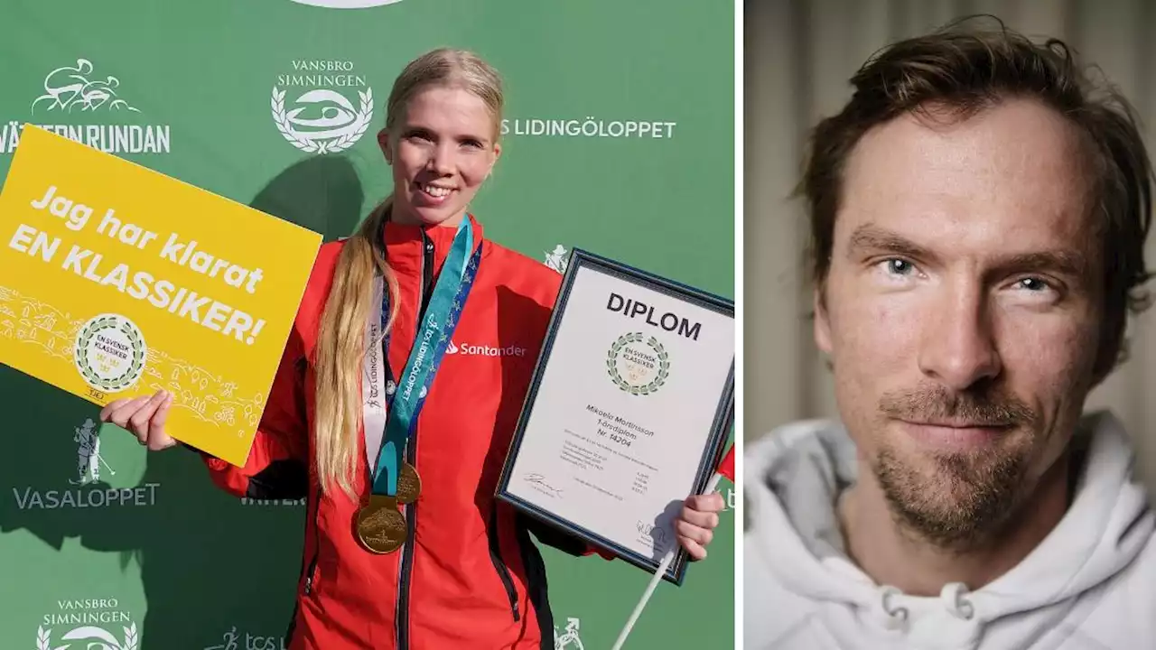 Mikaela, 28, klarade klassikern – med skidikonens hjälp