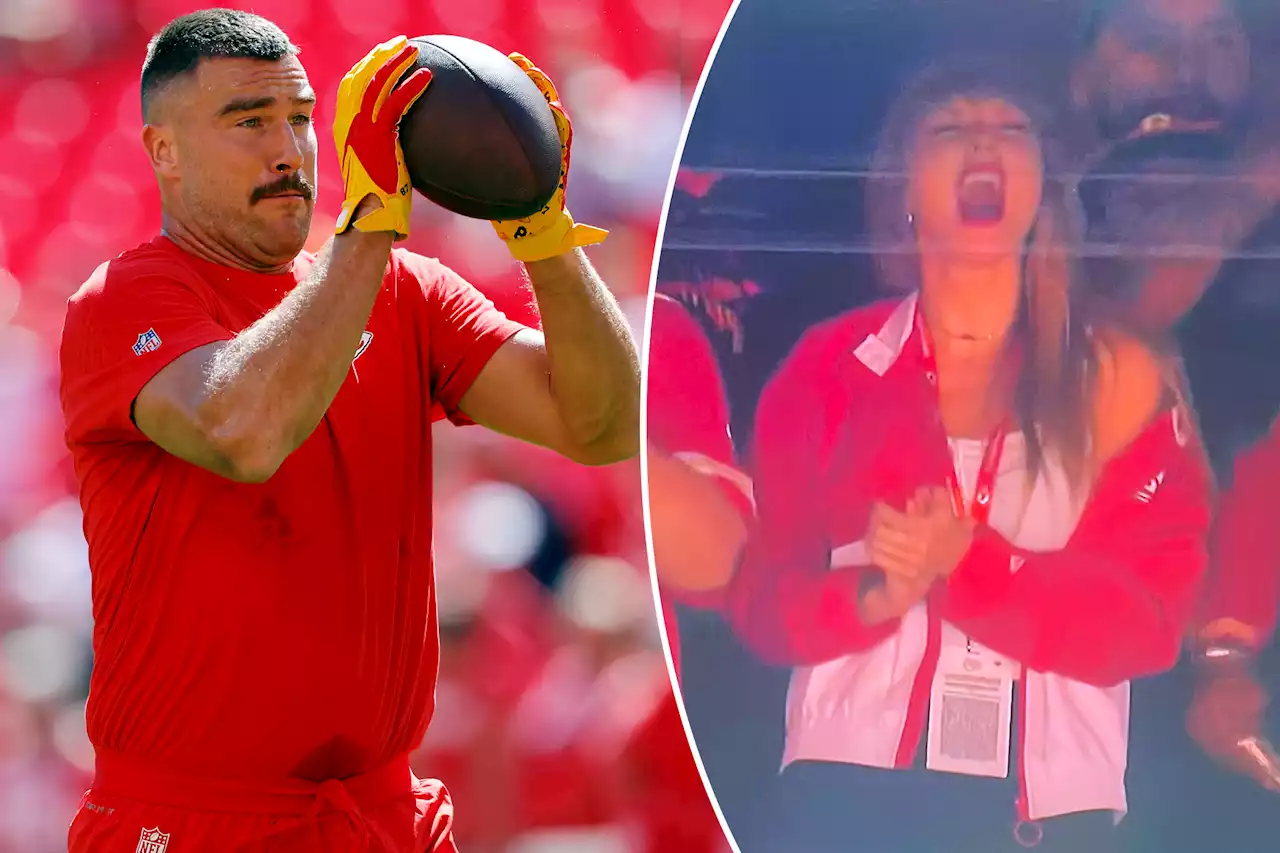 Taylor Swift attends Kansas City Chiefs game with Travis Kelce’s mom amid dating rumors