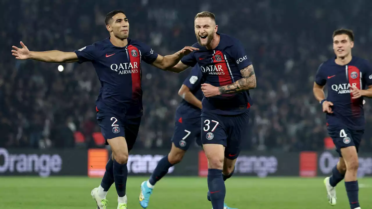 Football: le Paris Saint-Germain surclasse l'OM et remonte sur le podium de Ligue 1