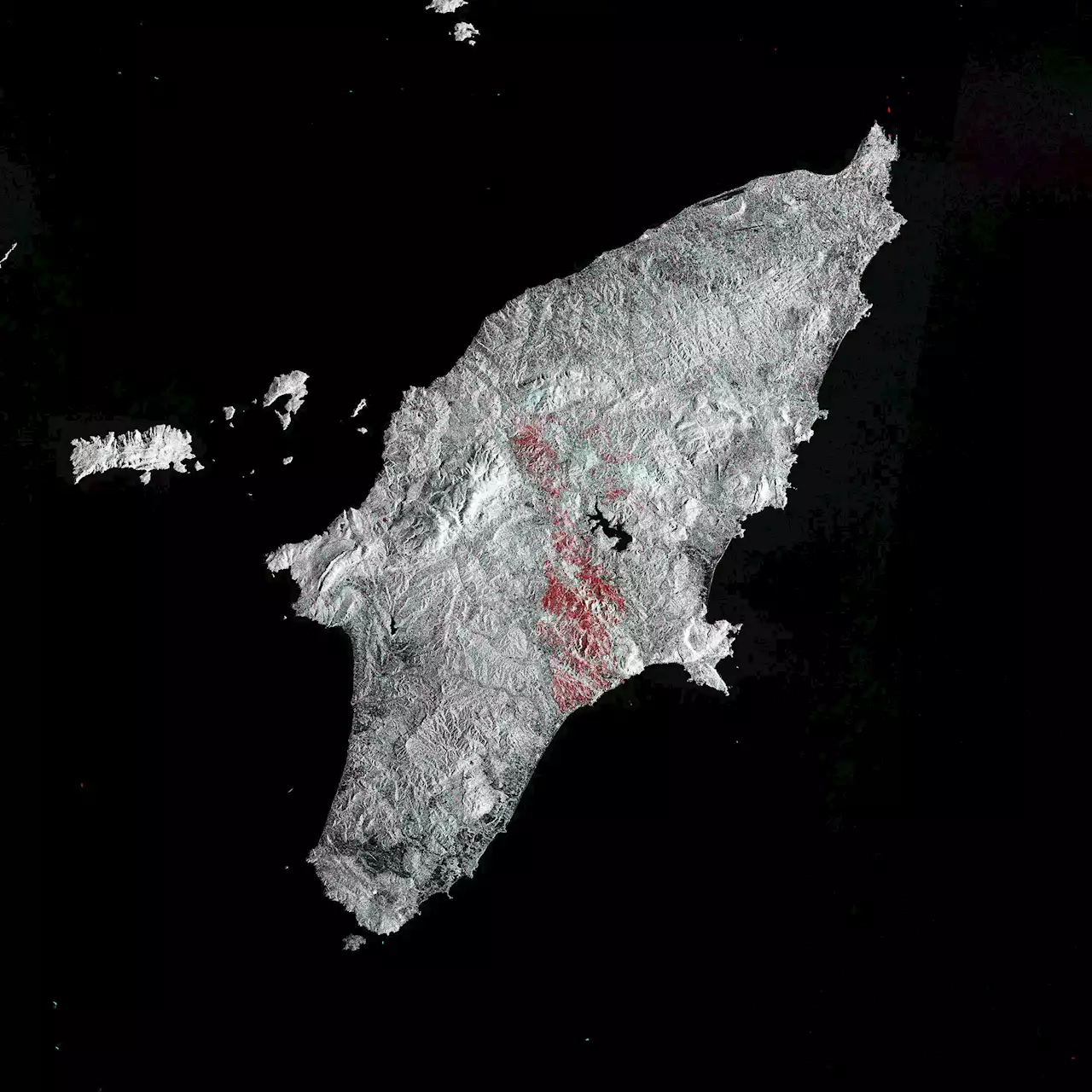 Bird’s Eye Burn Scars: Scorched Devastation on the Greek Island of Rhodes