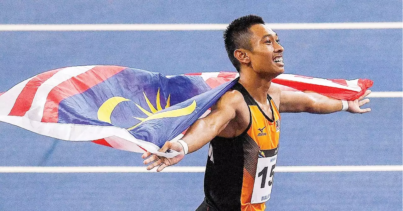 Khairul Hafiz tetap berlari dalam 100 meter