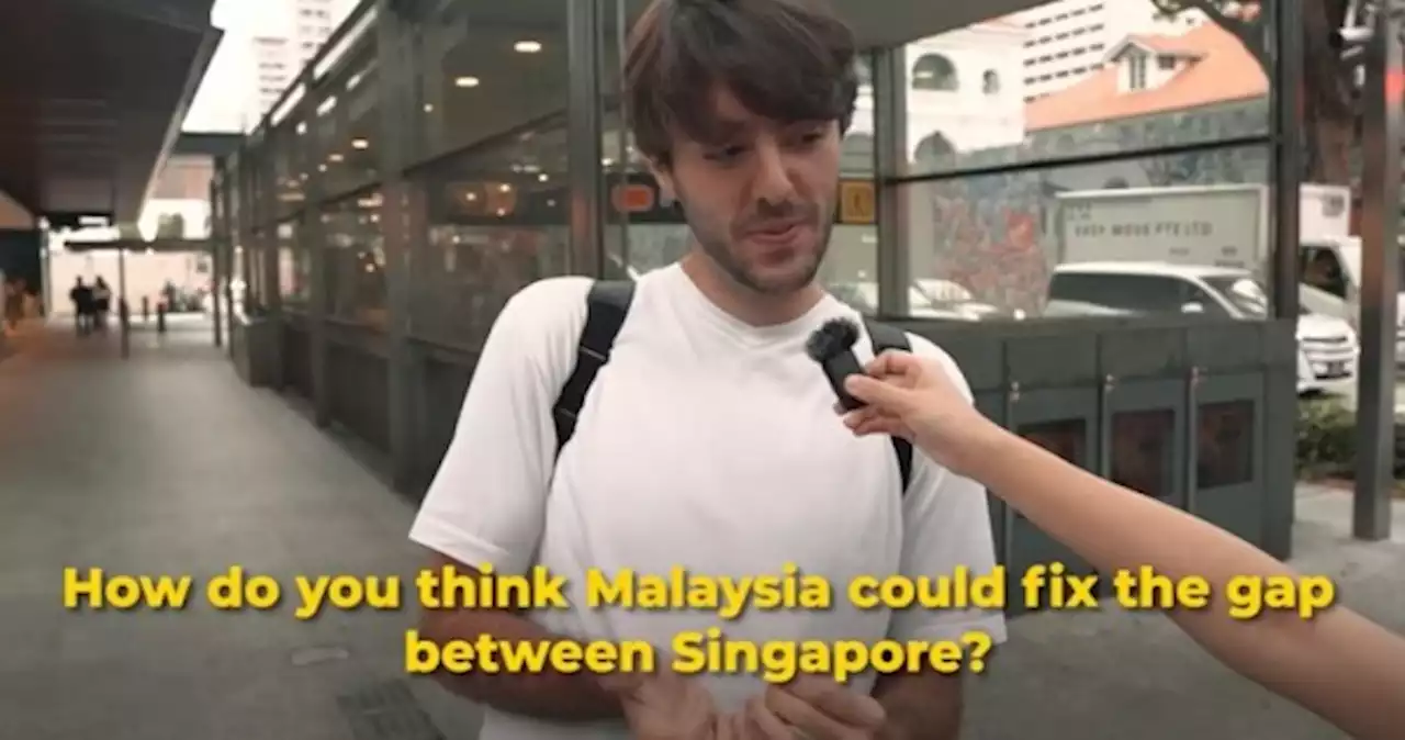 Malaysian YouTuber asks Singaporeans how his country can 'catch up' with the little red dot