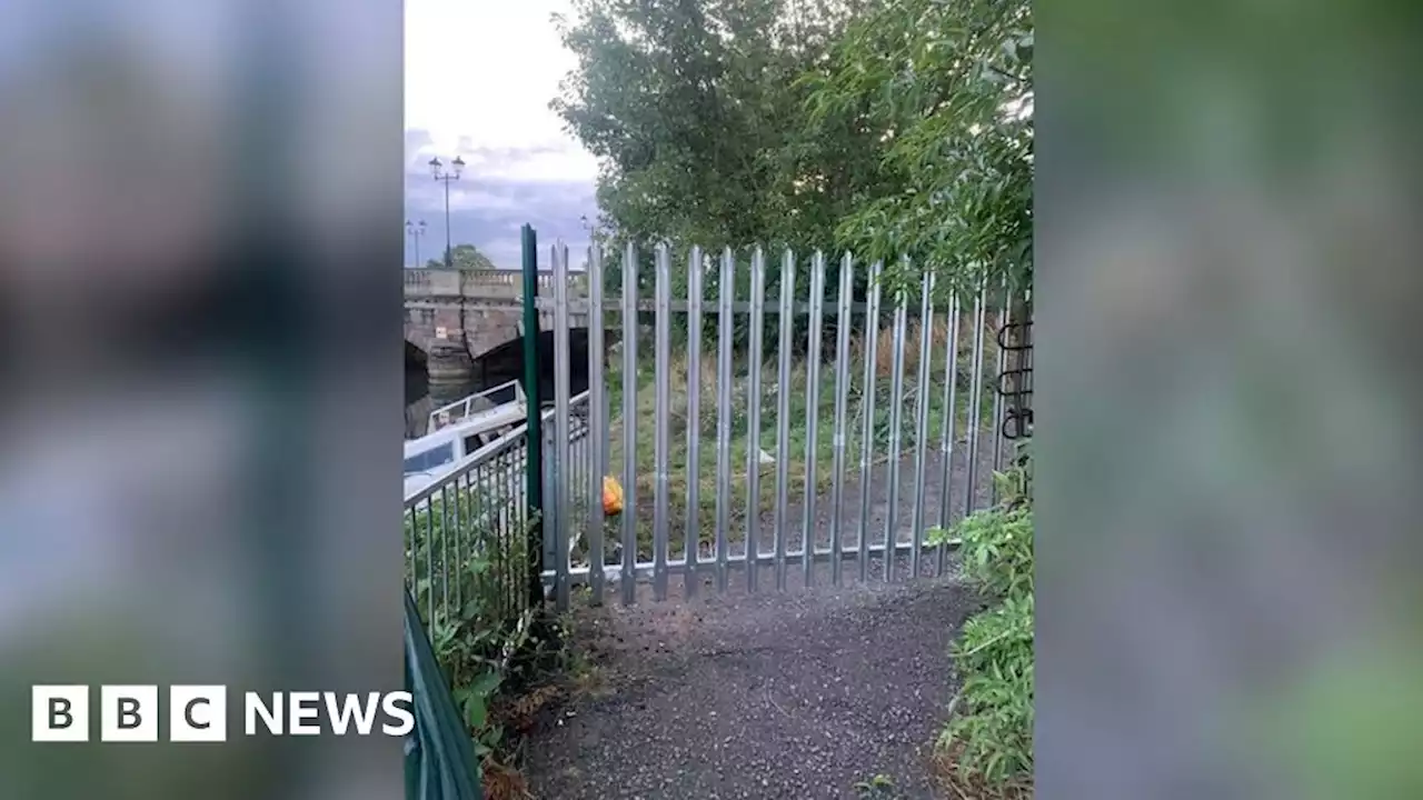 Footpath in Northampton closed without warning