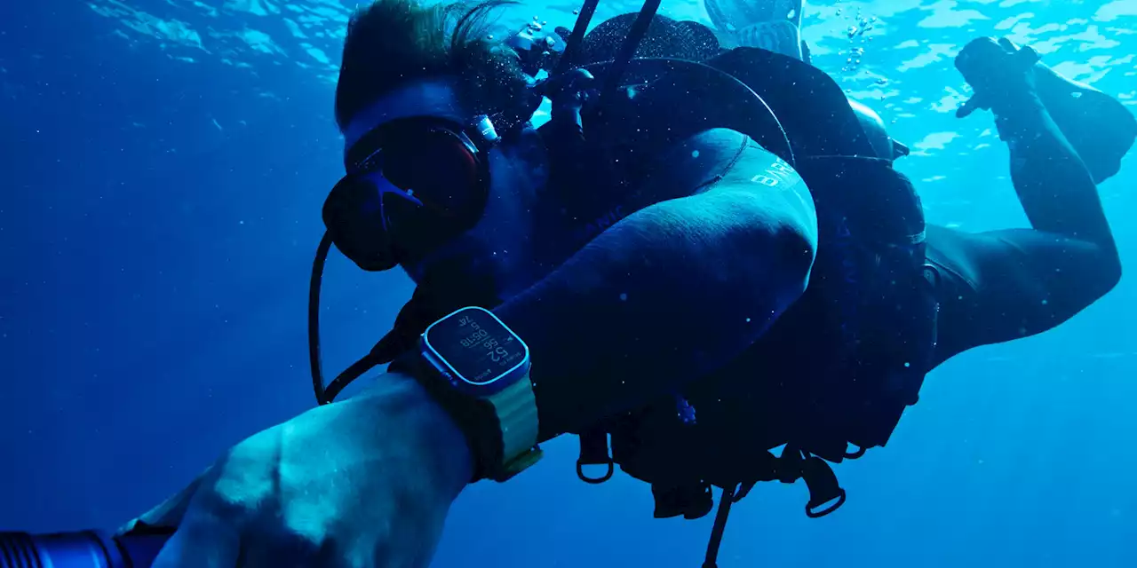 Apple Watch Ultra can now track a freedive with the new version of the Oceanic+ app