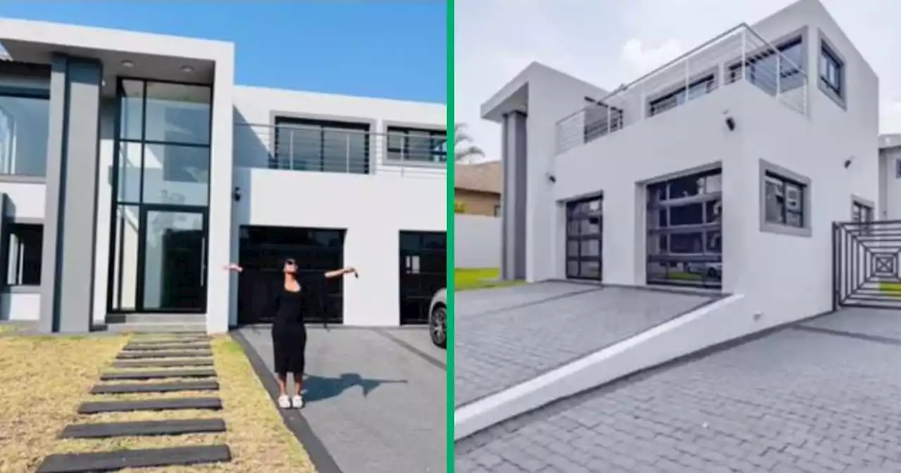 'Congratulations': Young woman flaunts her lush double-storey