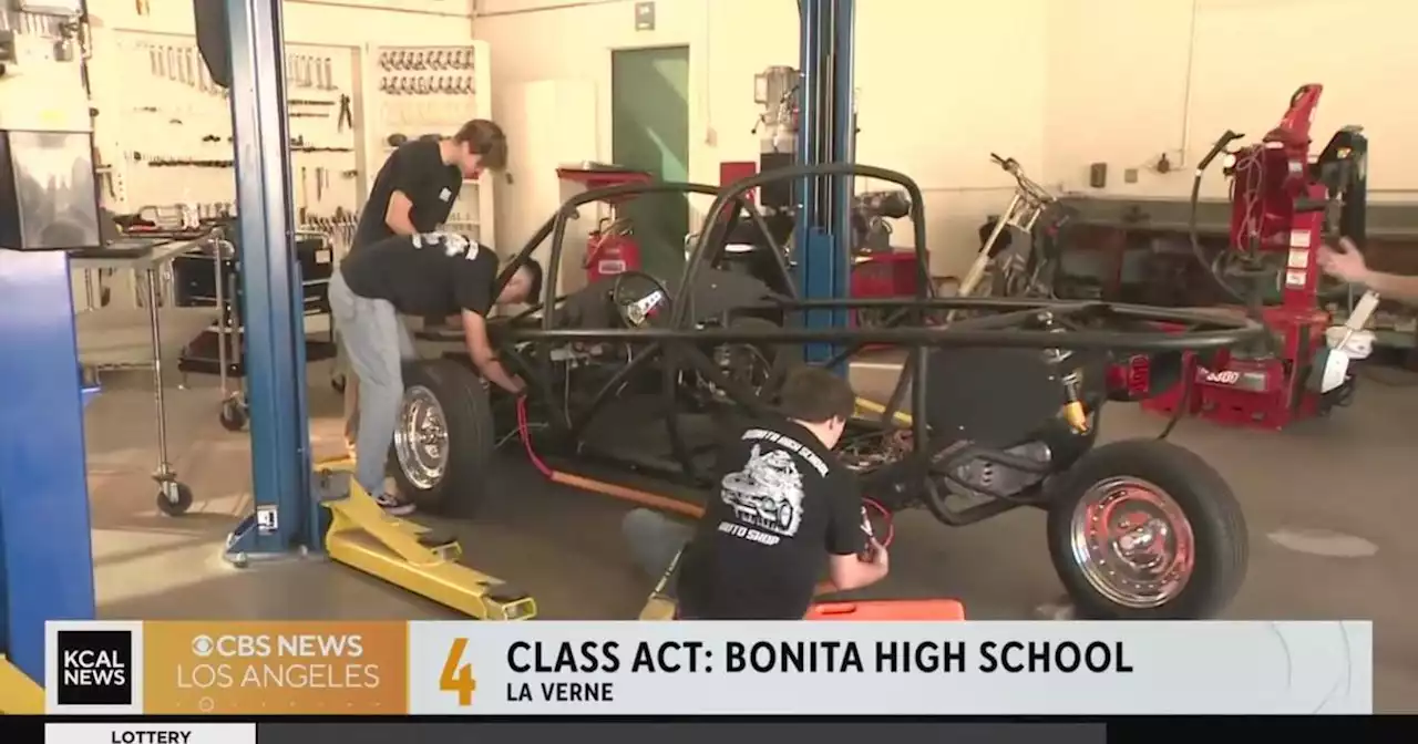 Students building an electric vehicle at Bonita High School: Class Act