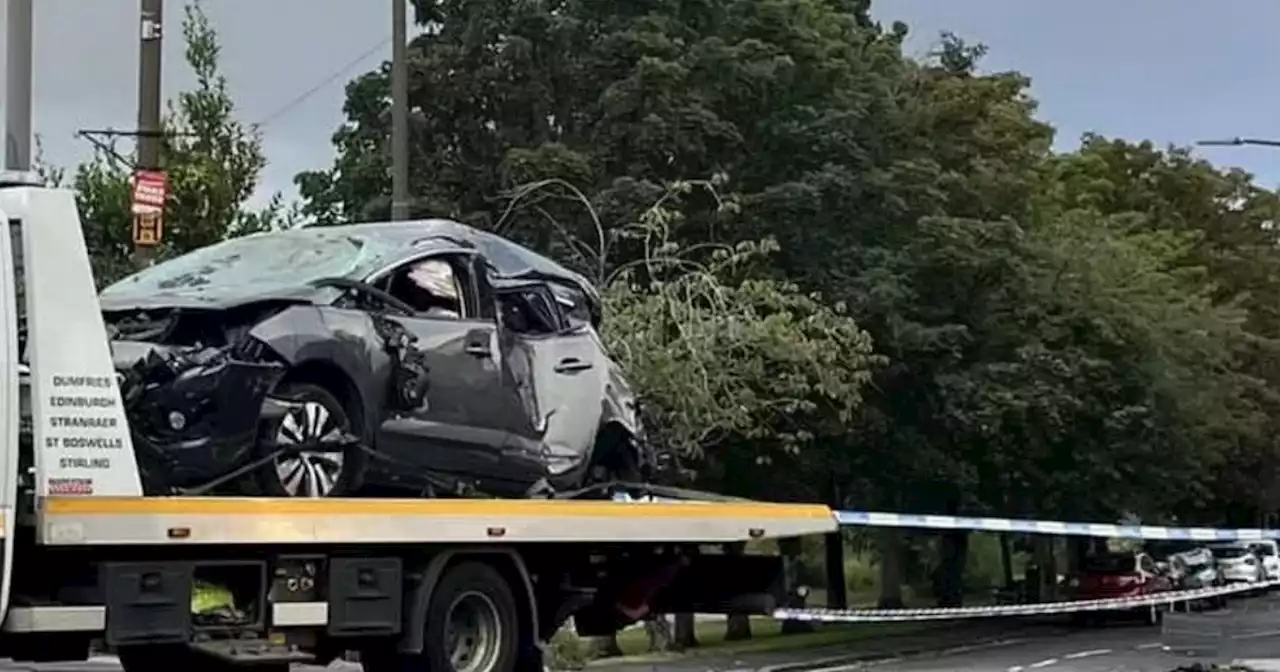 Cops hunt Scots driver who fled scene after car flipped in 'shocking' crash