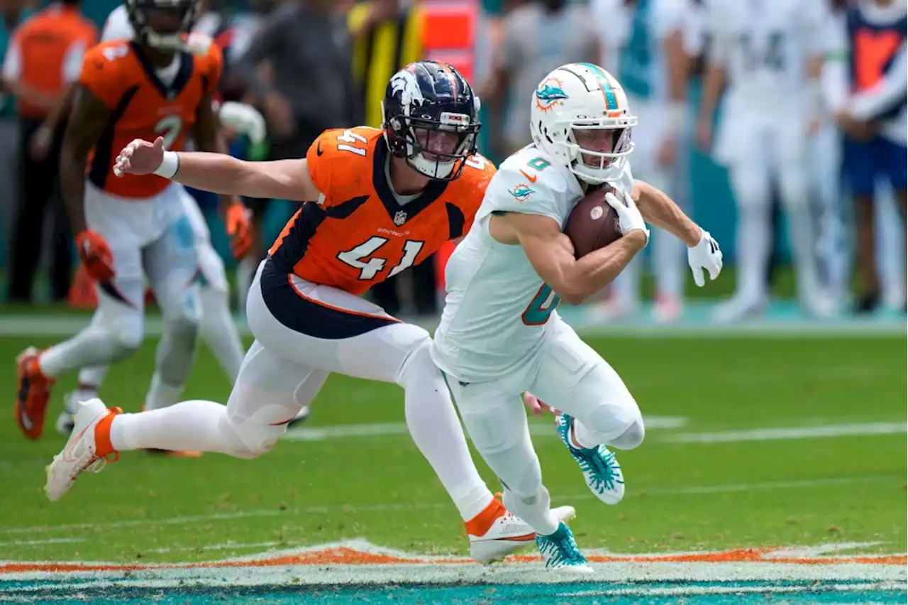 Broncos rookie Drew Sanders’ first start comes on historically bad day, but his role going forward looks primed to increase