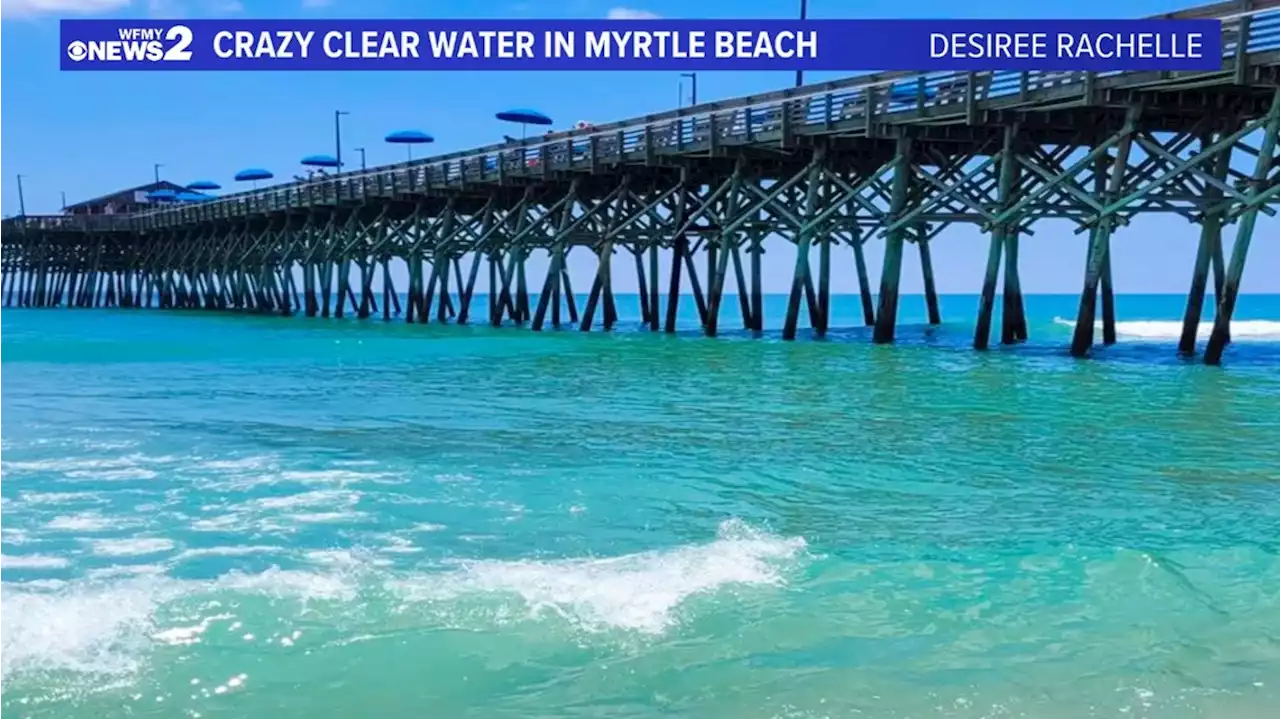 Yes, the water at Myrtle Beach is blue!