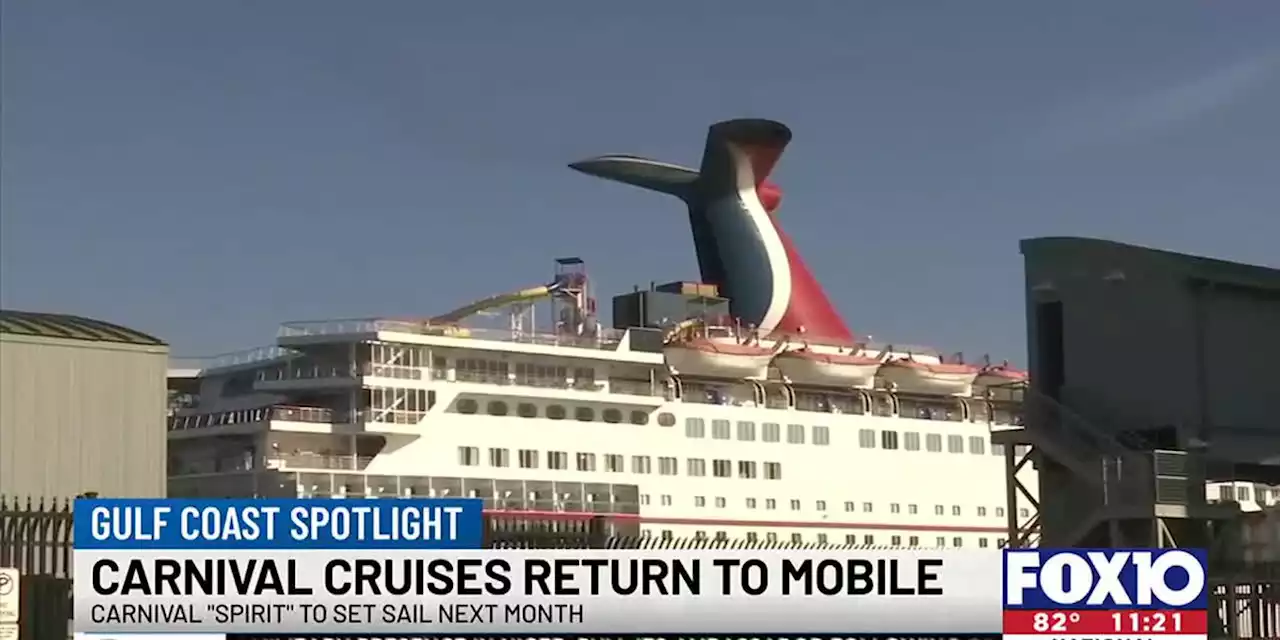 Celebration of Carnival Spirit’s first departure from Mobile